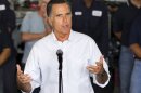 Republican presidential candidate, former Massachusetts Gov. Mitt Romney, talks about jobs during a campaign stop at Middlesex Truck and Coach on Thursday, July 19, 2012, in Roxbury, Mass. (AP Photo/Evan Vucci)