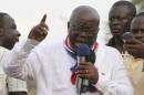 Ghana opposition leader attacks government economic record ahead of election