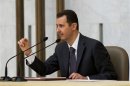 Syria's President Bashar al-Assad heads the plenary meeting of the central committee of the ruling al-Baath party, in Damascus