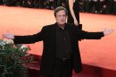 Director Friedkin gestures during a red carpet for his film "Killer Joe" at the 68th Venice Film Festival