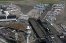 Aerial view of Schiphol airport near Amsterdam