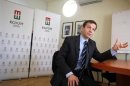 Former Hungarian Prime Minister Gordon Bajnai speaks during a recent Reuters interview in Budapest