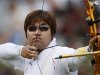 South Korea's Im Dong Hyun takes aim during men's individual round of 32 eliminations at the Lord's Cricket Ground during the London 2012 Olympic Games