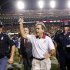 Alabama head coach Nick Saban acknowledges fans as he leaves the field after their 21-17 win in their NCAA college football game in Baton Rouge, La., Saturday, Nov. 3, 2012. (AP Photo/Gerald Herbert)