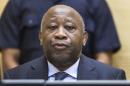 Former Ivorian President Laurent Gbagbo attends a pre-trial hearing on charges of crimes against humanity at the International Criminal Court in The Hague, on February 19, 2013