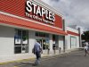 FILE - A Staples office supply store is photographed in this Nov. 15, 2011 file photo taken in Miami. The office products company also announced Wednesday March 6, 2013 that it is increasing its quarterly dividend by 9 percent.  (AP Photo/ Lynne Sladky, File)