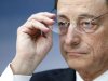 European Central Bank President Draghi takes off his glasses during the monthly ECB news conference in Frankfurt