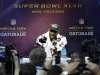 Baltimore Ravens linebacker Ray Lewis speaks during media day for the NFL Super Bowl XLVII football game Tuesday, Jan. 29, 2013, in New Orleans. (AP Photo/Mark Humphrey)