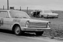 In this March 26, 1965 file photo, an Alabama state troopers car is parked on the side of the road near Lownsboro, Ala, where Viola Gregg Liuzzo of Detroit, was shot to death while enroute to Montgomery. Wayne State University plans to give an honorary doctor of laws degree to Liuzzo during a ceremony on April 10. It will be the first posthumous honorary degree in the school's history. (AP Photo/Jack Thornell, File)