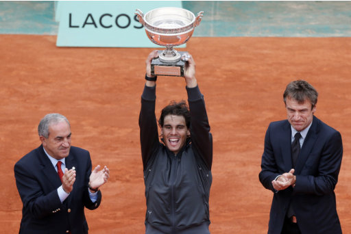 Spain's Rafael Nadal Poses AFP/Getty Images