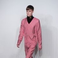 A model presents a creation during the J.W Anderson Men's London 2012 Autumn/Winter collection