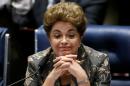 Rousseff attends the final session of debate and voting on Rousseff's impeachment trial in Brasilia