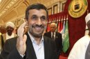 Iran's President Ahmadinejad arrives at the opening ceremony of the OIC summit in Mecca