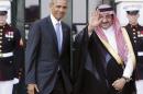 Obama welcomes Saudi Arabia's Crown Prince Mohammed bin Nayef as he plays host to leaders and delegations from the Gulf Cooperation Council countries at the White House in Washington