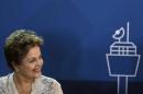 Brazil's President Dilma Rousseff attends the signing ceremony of the Rio de Janeiro's international airport concession in Rio de Janeiro