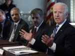 U.S. Vice President Joe Biden speaks during a meeting on curbing gun violence at the White House in Washington