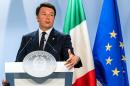 FILE - In this Wednesday, June 29, 2016 file photo, Italian Prime Minister Matteo Renzi speaks during an EU summit in Brussels. Renzi says holding the Olympics in Rome would be an answer to terrorists trying to cower people into a ``life of fear.'' Renzi is in Rio de Janeiro to attend the opening of the Rio de Janeiro Games and promote Rome's bid for the 2024 Games. (AP Photo/Geert Vanden Wijngaert, File)