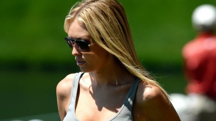 Paulina Gretzky is seen at Augusta National Golf Club on April 10, 2013 in Augusta, Georgia