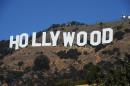 A view of the Hollywood sign from a street in a residential section of Hollywood, California, September 21, 2011