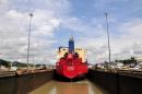The Miraflores locks eastern gate is pictured on August 29, 2014 in Panama City