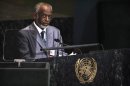 Sudanese Foreign Minister Karti addresses the 67th United Nations General Assembly at the U.N. Headquarters in New York