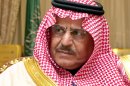 FILE - In this Wednesday, Feb. 5, 202 file photo, Saudi Interior Minister Prince Nayef is seen during an interview with The Associated Press at his office in Riyadh, Saudi Arabia. Saudi Arabia said Saturday, June 16, 2012 that Crown Prince Nayef has died in a US hospital.(AP Photo/Hasan Jamali)