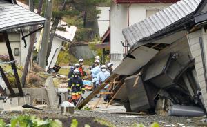 Firefighters and rescuers examine buildings collapsed&nbsp;&hellip;