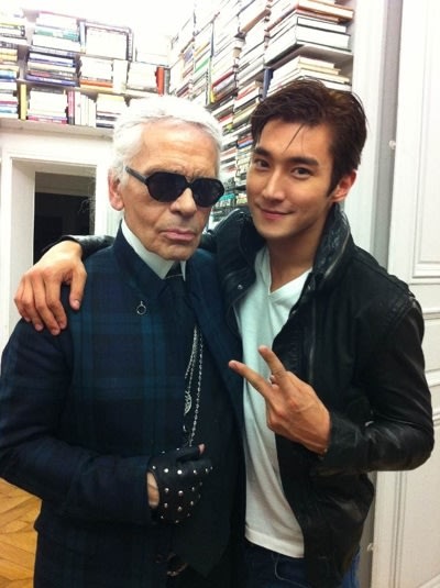 Choi Siwon with Karl Lage …