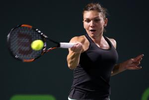 Simona Halep during her Miami Masters match against&nbsp;&hellip;