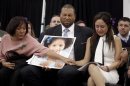 Family grieves over the loss of their daughter at the launch of the Sandy Hook Promise in Newtown, Connectictu