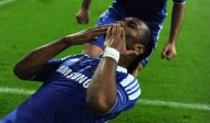 Chelsea's forward Didier Drogba celebrates after scoring a goal during their UEFA Champions League final football against Bayern Munich at Fussball Arena stadium in Munich. Chelsea beat Bayern Munich 4-3 on penalties to win the Champions League on Saturday after the two sides had been locked at 1-1 at the end of extra-time. (AFP Photo/Patrik Stollarz)