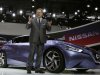 Nissan's Executive Vice President Andy Palmer unveils a Nissan Friend-ME concept car at the Shanghai International Automobile Industry Exhibition (AUTO Shanghai) media day in Shanghai, China, Saturday, April 20, 2013. (AP Photo/Eugene Hoshiko)