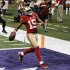 49ers Crabtree scores a touchdown against the Ravens during the NFL Super Bowl XLVII football game in New Orleans