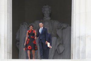 President Barack Obama and first lady Michelle Obama …