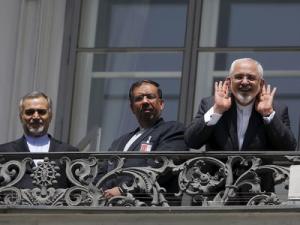 Iranian Foreign Minister Mohammad Javad Zarif talks&nbsp;&hellip;