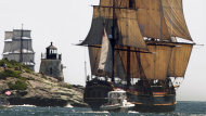 Sandy Sinks Tall Ship, 14 Rescued and Two Missing (ABC News)