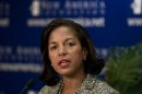 US National Security Advisor Susan Rice speaks about the situation in Syria in Washington on September 9, 2013