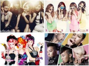 韓團 miss A、Sistar、太蒂徐與BIGBANG獲得Trendy music提名。（圖／合成）