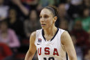 FILE - In this photo May 12, 2012 file photo, United States' Diana Taurasi competes against China in an exhibition women's basketball game in Seattle. The U.S. begins its quest for a fifth straight Olympic gold medal against Croatia on Saturday, July 28, 2012, a team the Americans beat 109-55 a week ago in Istanbul.(AP Photo/Elaine Thompson, File)