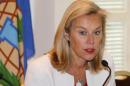 Kaag, special coordinator of the OPCW-UN joint mission on eliminating Syria's chemical weapons programme, speaks during a news conference in Damascus