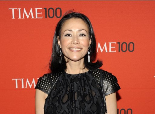 FILE - This April 24, 2012 file photo shows NBC's Ann Curry at the TIME 100 gala at the Frederick P. Rose Hall in New York. Curry has made her first return to NBC's "Today" show since she was replaced as one of its hosts in June. Curry was on the "Today" set in London on Thursday to introduce a filmed report on a still photographer. She lost her job as Matt Lauer's co-anchor in June and was replaced by Savannah Guthrie. (AP Photo/Evan Agostini, file)