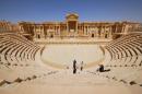 File photo of the ancient Palmyra theater in the historical city of Palmyra