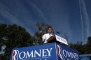 U.S. Republican presidential nominee and former Massachusetts Governor Mitt Romney speaks at a campaign rally in Chesapeake, Virginia
