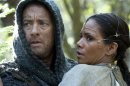 Actors Tom Hanks and Halle Berry are shown in a scene from the upcoming Warner Bros film "Cloud Atlas" in this publicity photo released to Reuters