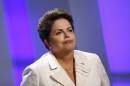 Brazil's presidential candidate Rousseff of Workers Party (PT) takes part in a TV debate in Rio de Janeiro