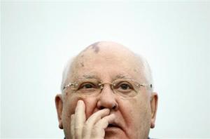 Former Soviet President Mikhail Gorbachev addresses&nbsp;&hellip;