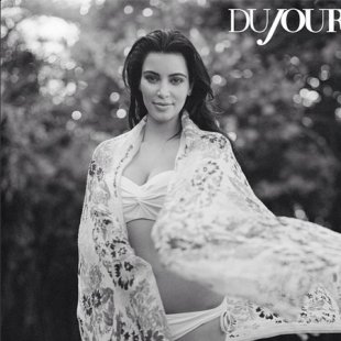 Baby Photo Shoot on First Look  Kim Kardashian Shows Baby Bump In Swimwear Shoot   Yahoo