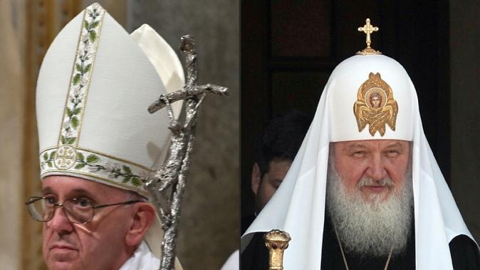 Pope Francis (left) and Patriarch Kirill will hold landmark talks at Havana&#39;s Jose Marti International Airport on February 12