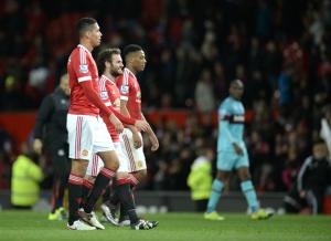 (L-R) Manchester United players Chris Smalling, Juan&nbsp;&hellip;