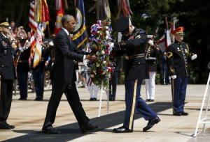 Obama heralds first U.S. Memorial Day without ground war in 14.
